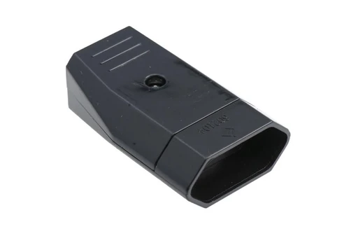 Socket for wire without grounding black 10A/230V