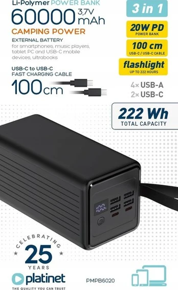 Atsarginis maitinimo šaltinis ("Power Bank") Platinet