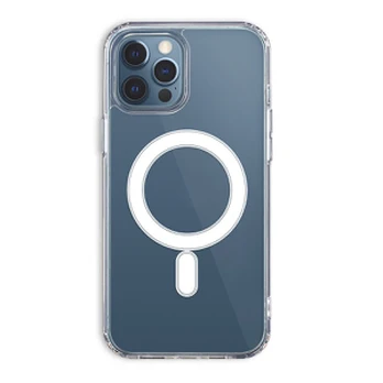 Dėklas Telforceone Anti Shock 1,5 mm Mag case for iPhone 16 6,1' transparent big hole + button