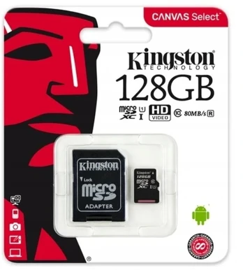 Kingston 128gb Micro Sd Class 10 atminties kortelė