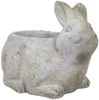 Home4You Vazonas STONE 18x13xH14,5cm, triušis