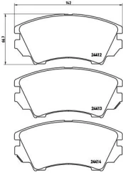 Brake pads - tuning Xtra P 59 055X front kaina