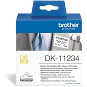 Brother Label Roll DK-11234 Black on White, DK kaina
