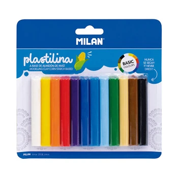 Plastilinas Milan 140 g, 12 vnt.