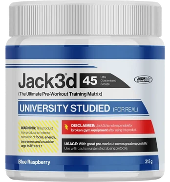 USPlabs Jack3d Advanced Pre-workout, Blue Raspberry, 315 g