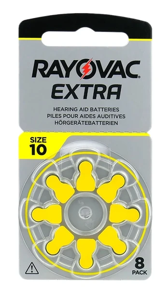 Elementai klausos aparatams RAYOVAC Extra, 10 PR70, 8 vnt.