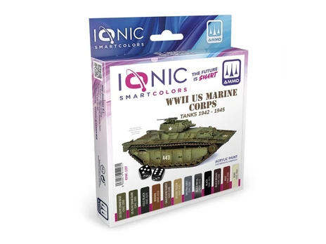 Ionic Smart Colors akrilinių dažų rinkinys USMC technikai 1942–1945