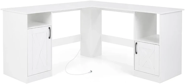 Promotion L formos kampo stalas 150cm su įkrovimo stotele