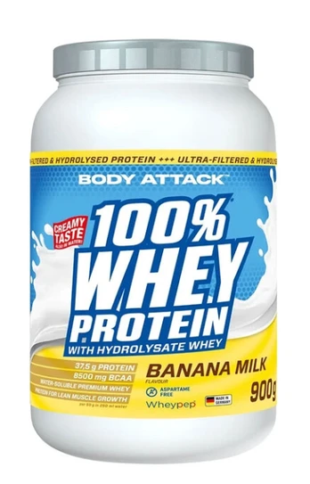 BodyAttack 100% Whey Protein 900 g