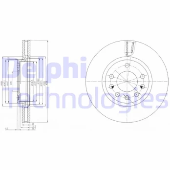 Stabdžių diskas DELPHI BG4149