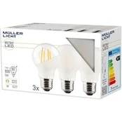 "Müller Licht" LED lempa E27 7W 827 matinė 3 vnt