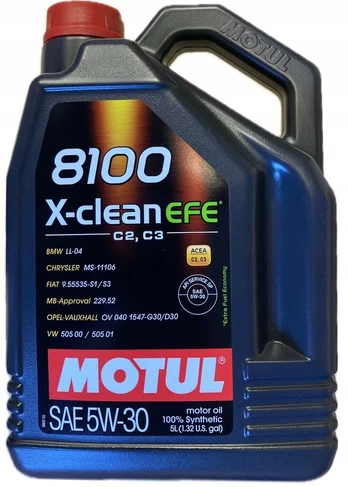 Motul 8100 X-clean Efe C2/c3 5w30 5l