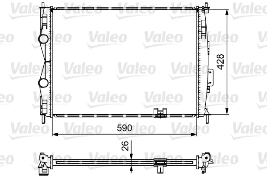 Variklio radiatorius VALEO VAL735116