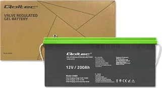 QOLTEC 53083 Gel Battery 12V 200Ah kaina