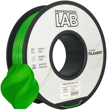 3D Plastikas - Filamentas HS-PLA žalias | 1.75 mm, 1kg | Professional LAB