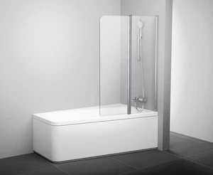 Varstoma vonios sienelė Ravak 10°, 10CVS2-100 L blizgi+stiklas Transparent