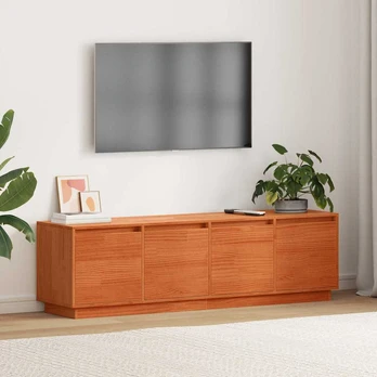 Televizoriaus spintelė Ruda 156 x 37 x 45 cm Apdirbta mediena