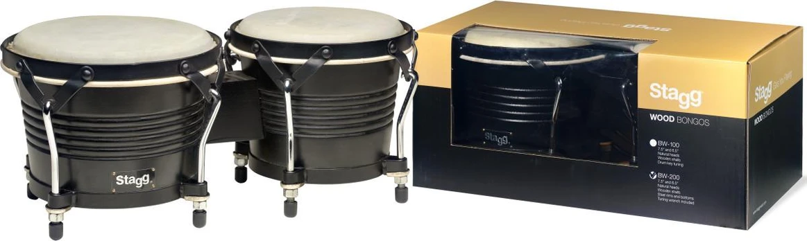 Bongo būgneliai Stagg BW-200-BK