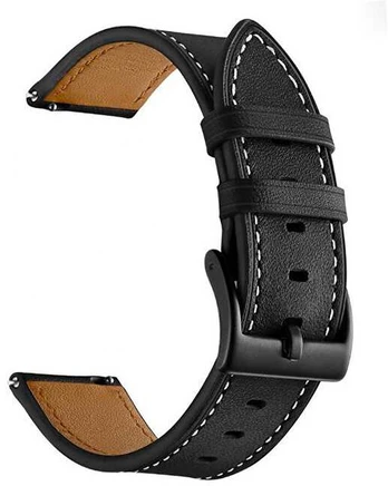 4Wrist Leather strap - 22 mm Juodas