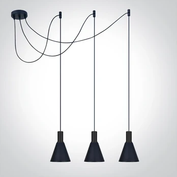 3x10W pakabinamas šviestuvas, juodas, E27, 63122B/B