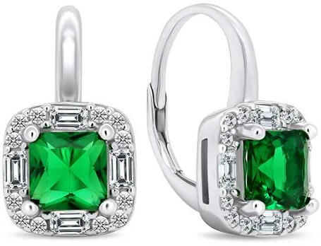 Brilio Silver Brilio Sidabrinis Beautiful sidabrinis earrings with zircons EA399WG