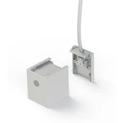 SLC galinis dangtelis „Click“, „Pushdim“, baltas, metalinis, IP20