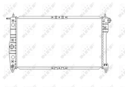 Variklio radiatorius NRF NRF 53649