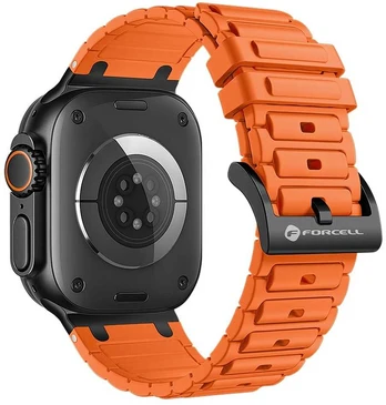 „Apple Watch“ dirželis Forcell F-Design FA06 silikoninis, 38/40/41 mm, oranžinis