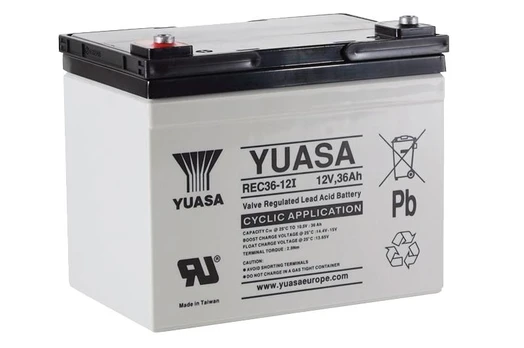 YUASA REC36-12 12V 36Ah AGM VRLA akumuliatorius