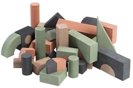 Kaladėlės BabyTrold Foam Blocks, 52 vnt.