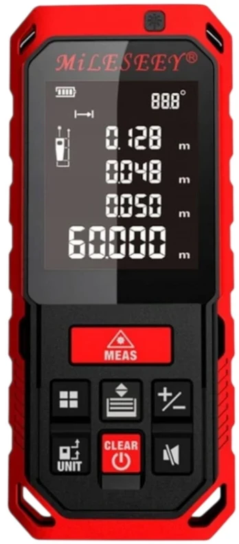 Benetech Atstumo matuoklis - 60 m lazerinis tolimatis - Mileseey S7