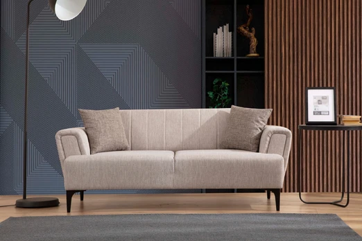 Dvivietė sofa, Hanah Home, Hamlet, smėlio spalvos, 95 x 77 x 180