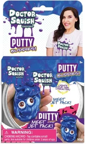 Doctor Squish Jet Pack (Dark Mėlyna) - Putty Buddies 50g kaina