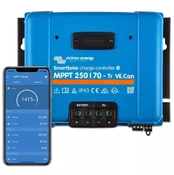 VICTRON ENERGY ĮKROVIMO REGULIATORIUS SMART 250V/70A-TR CAN BLUETOOTH kaina