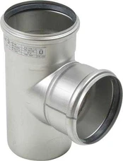 Blücher gr.rør 87.5° 110mm - m.O-ring syrefast RF