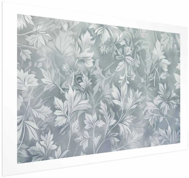 Artgeist Plakatas - Worn Floral Patterns in Muted Turquoises