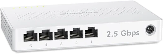 Brostrend 5 prievadų 2.5g tinklo jungiklis, 2.5 Gbps