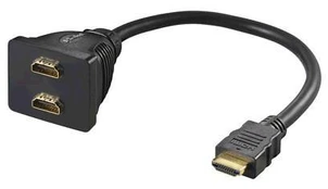 Adapteris AV MicroConnect HDMI 19M - 2X HDMI 19F