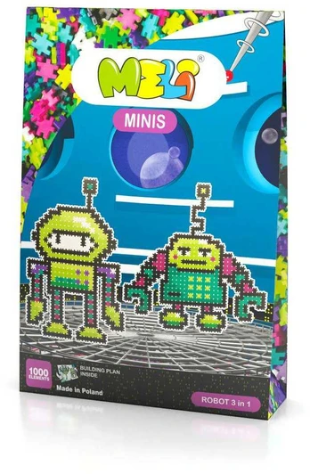 Konstruktorius Meli Minis Robot 3in1 1000 el.