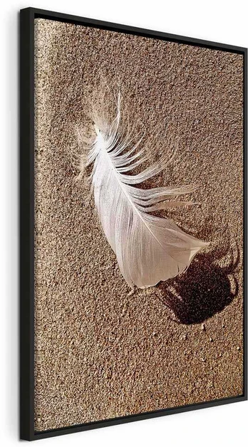 Artgeist Paveikslas - Feather on the Sand (1 Part) Vertical