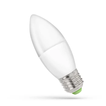 6W E27 LED 6000K lemputė Žvakutė