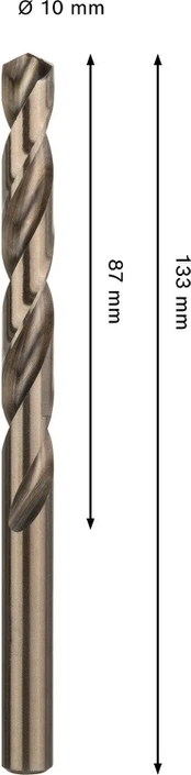 Bosch PRO HSS-Co grąžtas metal. 10,0mm, 1 vnt.