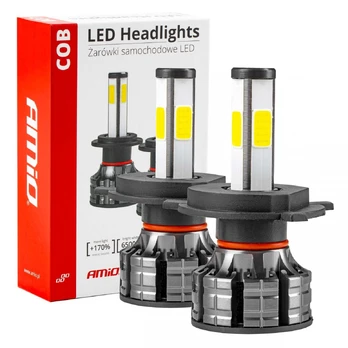 LED COB 4 šoninės automobilio lemputės amio h4 amio-02843