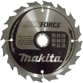 Makita B-08143 160 mm x 20 Makforce diskinis pjūklo diskas, 16t
