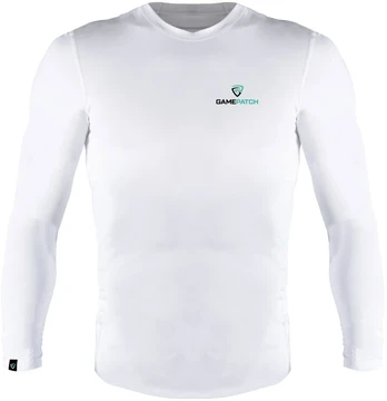 GAMEPATCH Compression Shirt Long Sleeves Baltas