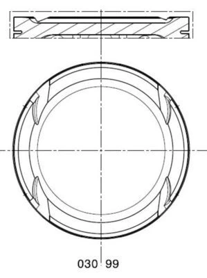 Stūmoklis MAHLE 030 99 00