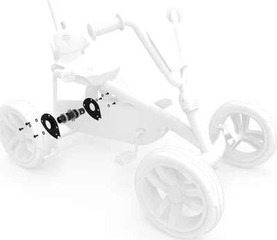 Berg Buzzy 2-in-1 - Internal rear axle