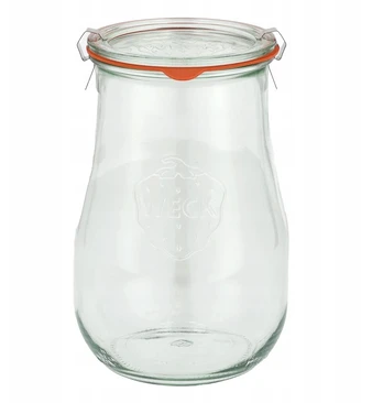 Weck Tulip stiklainis su dangteliu 1750 ml 4 vnt
