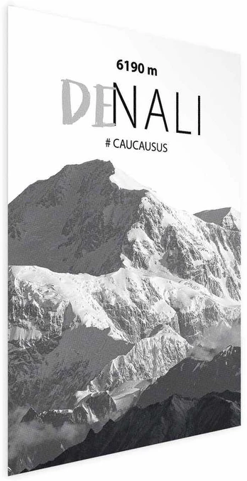 Artgeist Plakatas - Majestic mountain peak Denali mountain crown mountain landscape