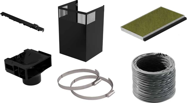 Bosch DWZ1FB6I6 Long-life Clean Air recirculation kit, Juoda